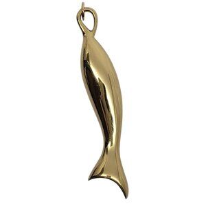 Monica Rich Kosann 18K Yellow Gold "Perseverance" Fish Pendant #24176